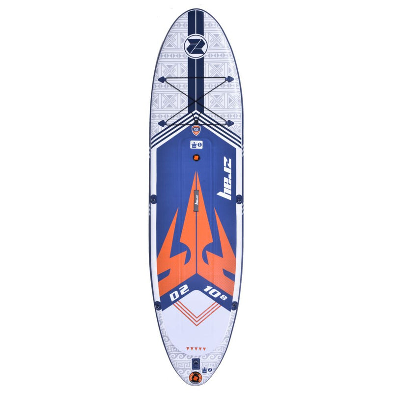 SUP Warehouse - Zray-Dual Delixe 10'8" Inflatable SUP Package (Blue/Orange)
