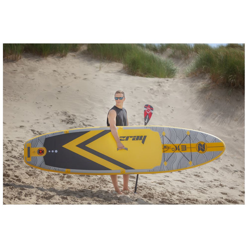 Evasion Epic 11' Inflatable SUP Package (Grey/Yellow)
