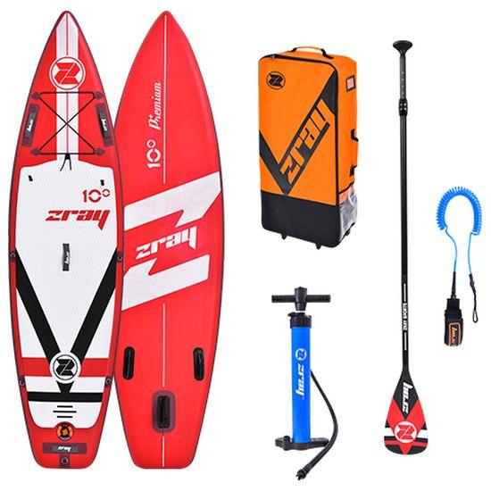 SUP Warehouse - Zray - Fury 10' Inflatable SUP Package (Red)