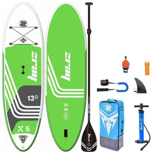 SUP Warehouse - Zray - X-Rider X5 13' Inflatable SUP Package (Green/White)